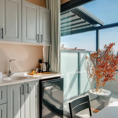 Studio W Bosphorus View Terrace 5 Min To Coast *